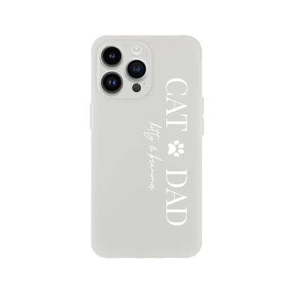 Flexi Case Smartphone - [CAT DAD] White